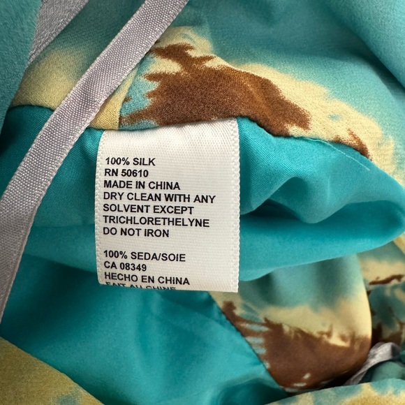 Anne Klein Turquoise and Beige Skirt - Picture 7 of 7